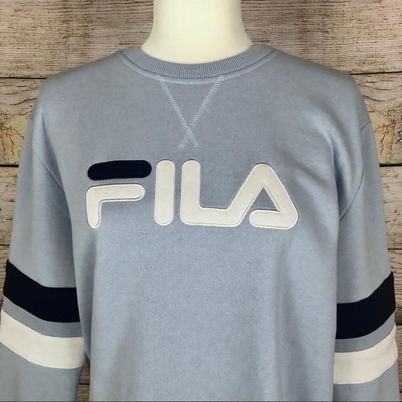 Fila Baby Blue Natalie Spell-out Crewneck Sweatshirt - Picture 4 of 7
